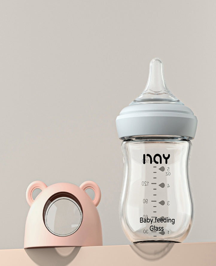 3-Stage Glass Baby Bottle