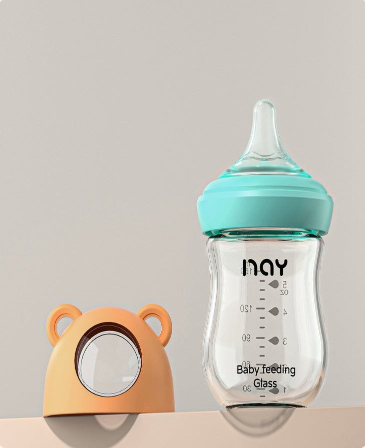 3-Stage Glass Baby Bottle